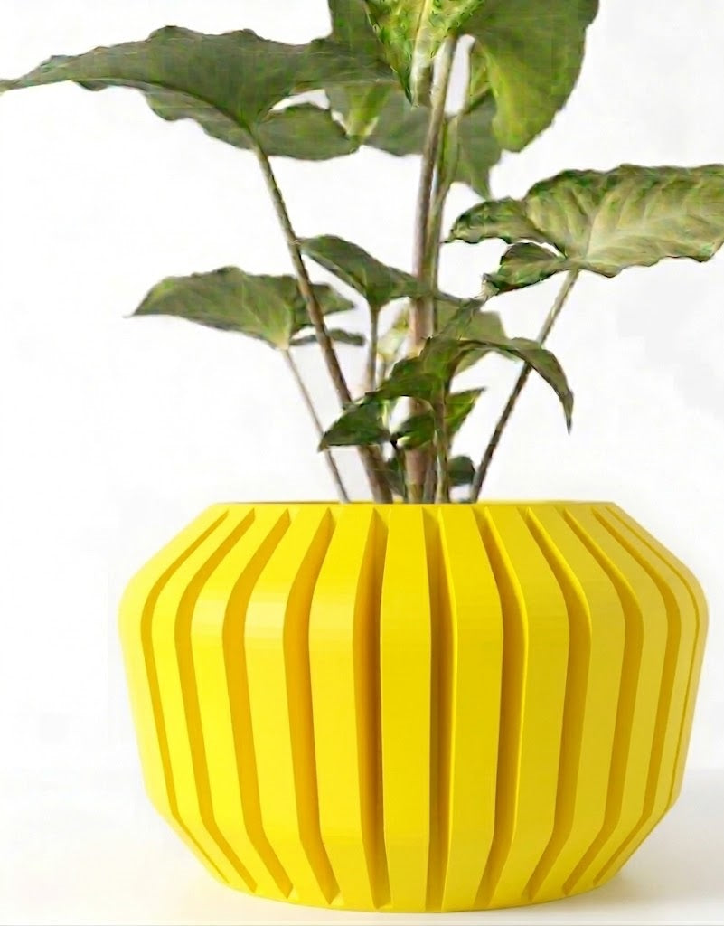 Vaki Pflanztopf – 3D-Faltkunst im Facetten-Look