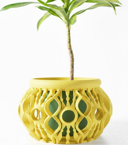 Lyren 3D Orchideen-Pflanztopf – Kunstvolle Geometrie für stilvolle Pflanzenpräsentation
