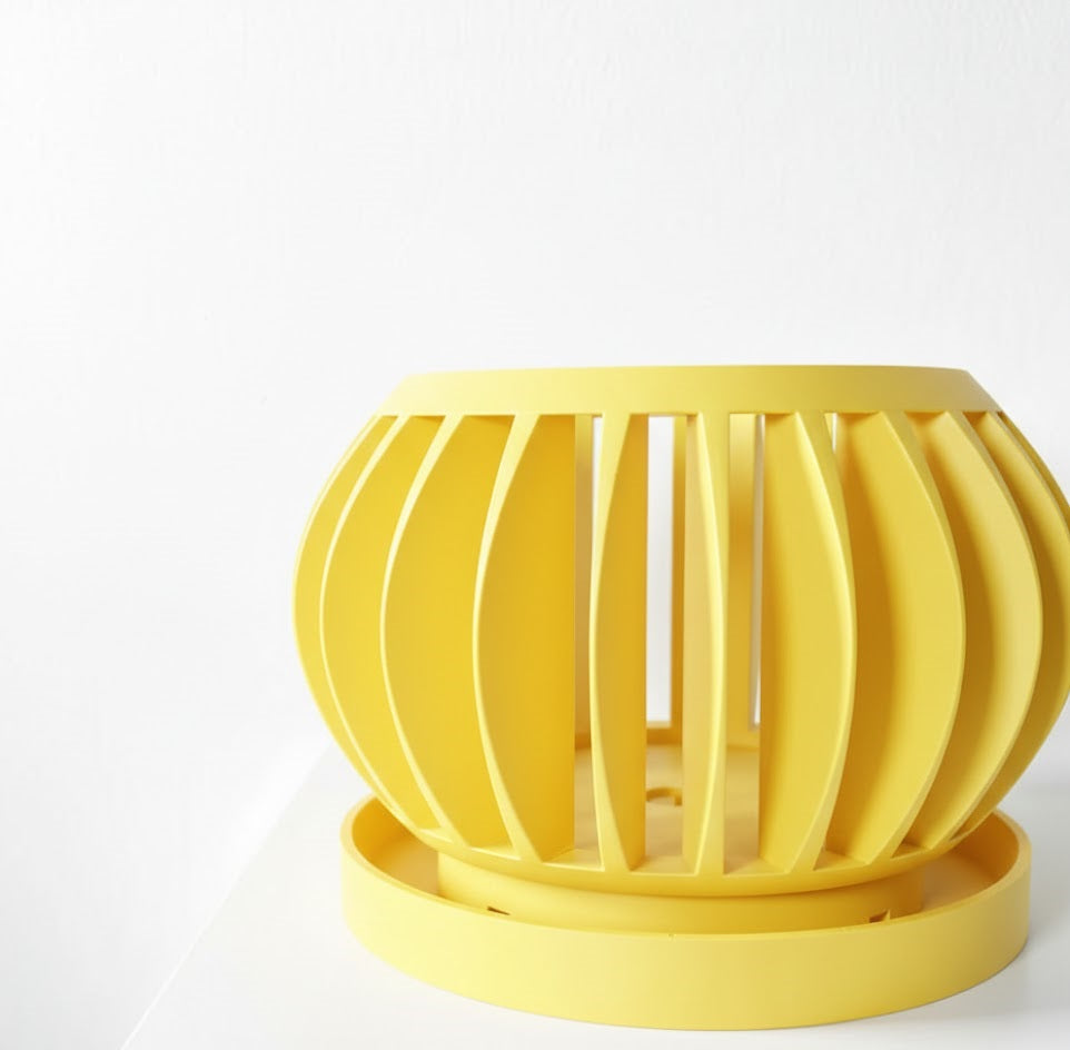 Rene Pflanztopf – Offener 3D-Orchideentopf mit integriertem Belüftungssystem und Abtropfschale