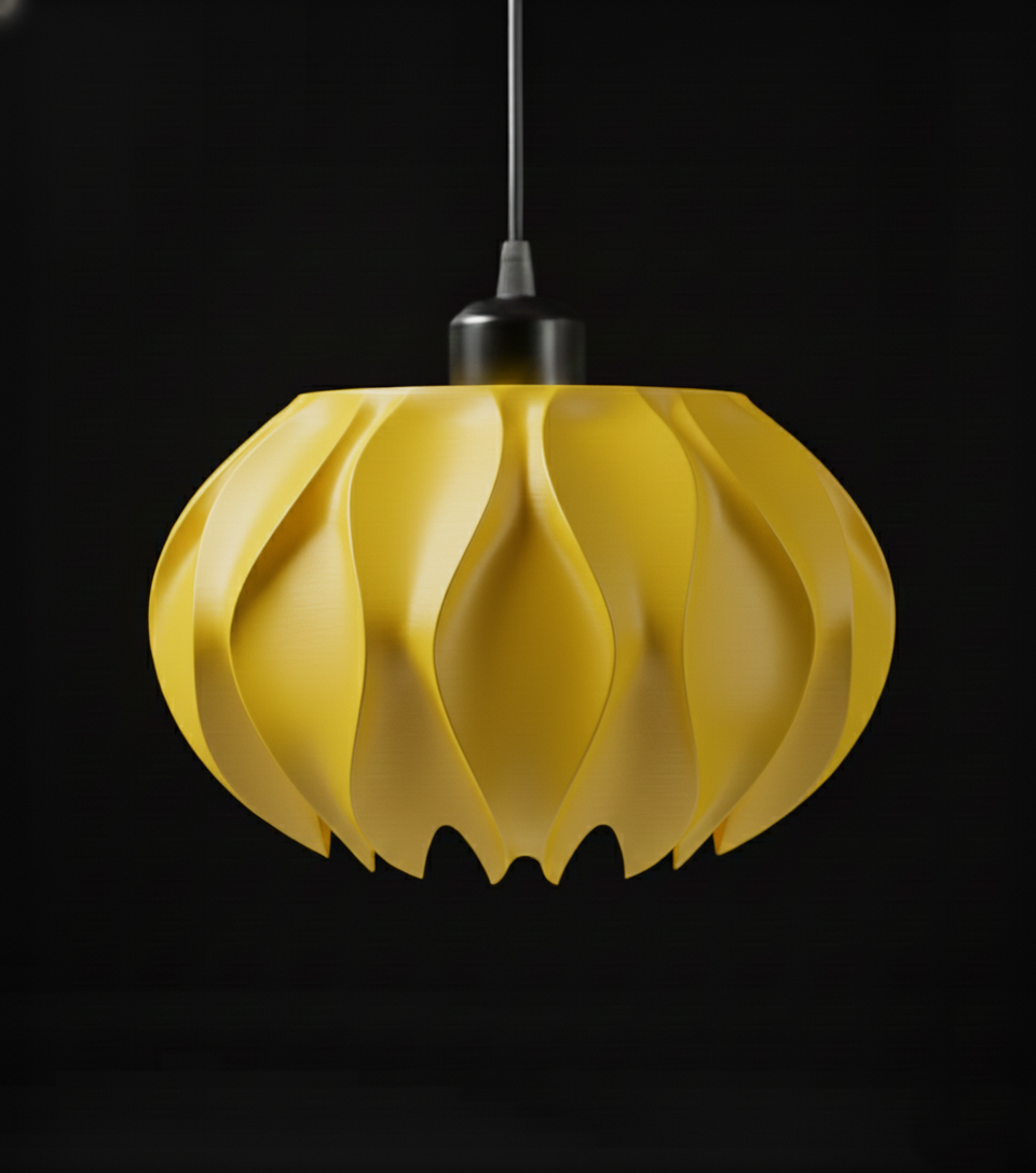 "Abyssal" Pendelleuchte – skulpturales Lichtobjekt mit organischem Charakter