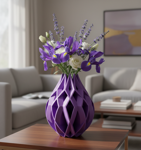 Vase "Von Flower" – Geometrische Eleganz in Blütenform