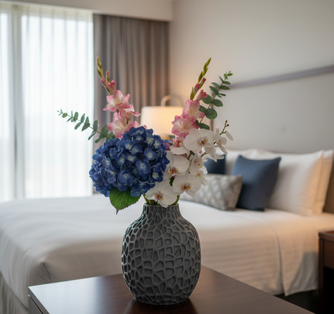 Vase "Lunex" – Kunstvoll gefertigt in steinähnlicher Optik