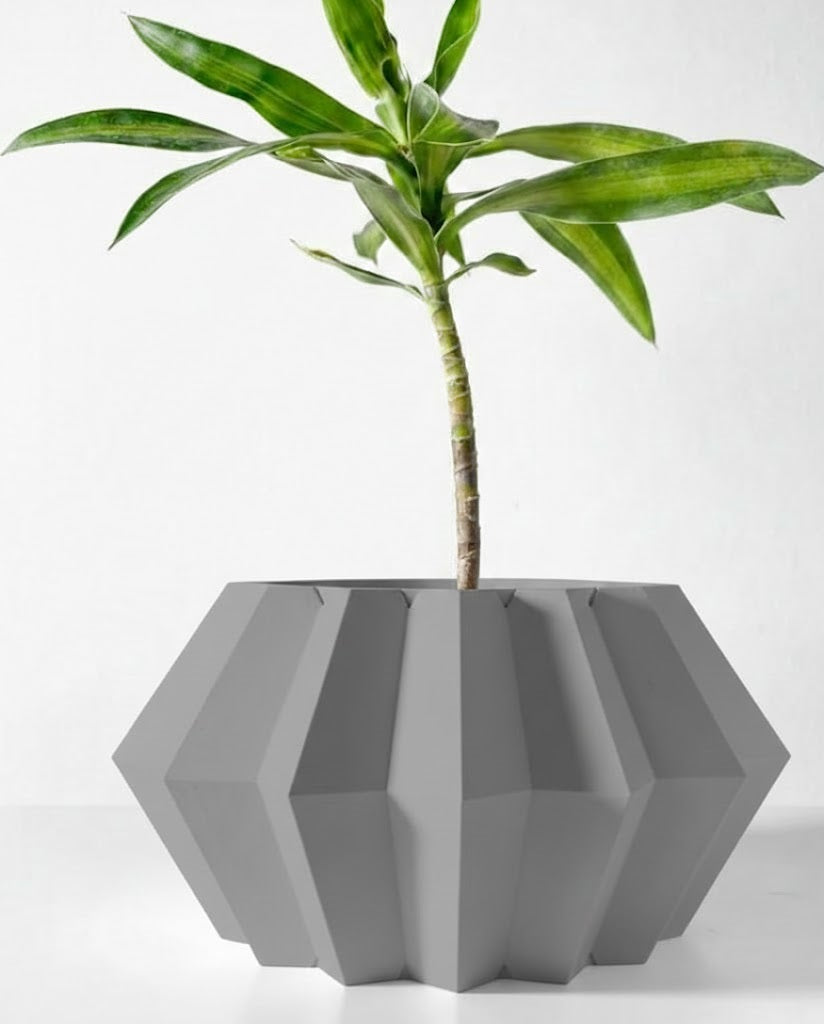 Pflanztopf „Jun“ – Geometrische Harmonie in 3D-Design