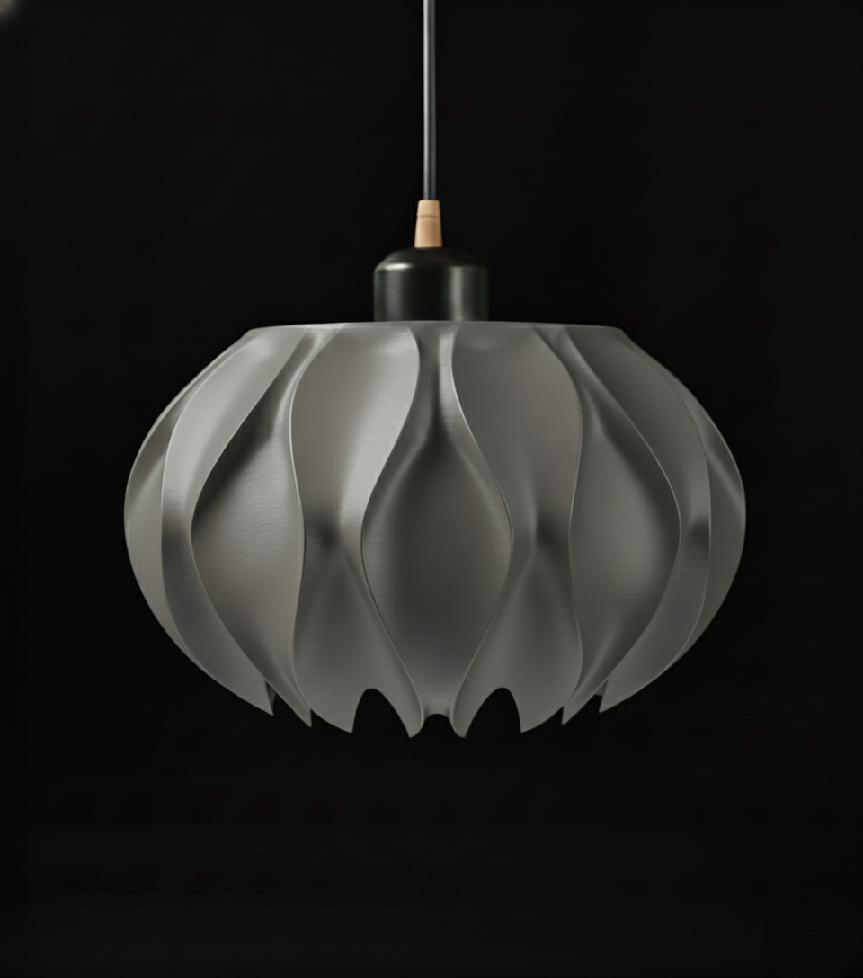 "Abyssal" Pendelleuchte – skulpturales Lichtobjekt mit organischem Charakter