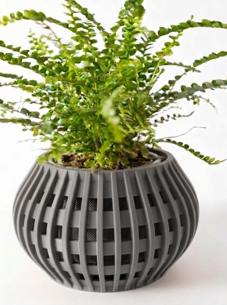 Usio Pflanztopf – 3D-Geometrie trifft sanfte Rundung