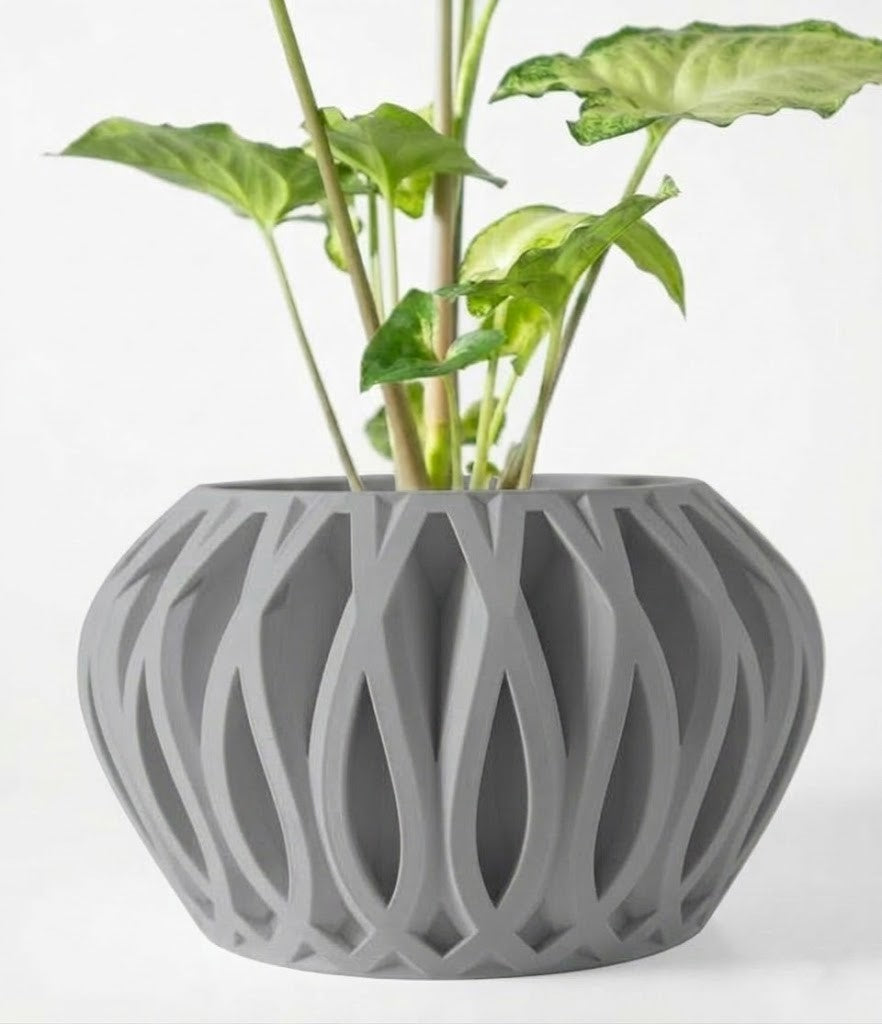 Serik Pflanztopf – Geschlossenes 3D-Kunstwerk für stilvolle Begrünung