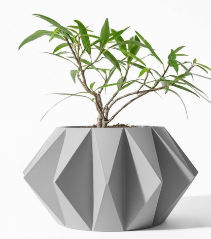 Der Koni – Geometrischer 3D-Pflanztopf mit markanter Facettenstruktur