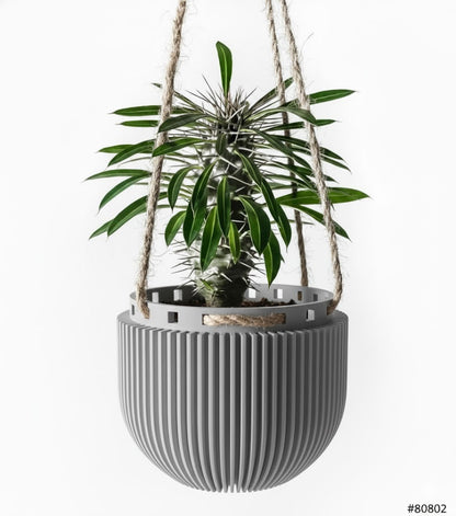 Der Jani – Skulpturaler 3D-Hängepflanztopf für schwebende Urban-Jungle-Looks