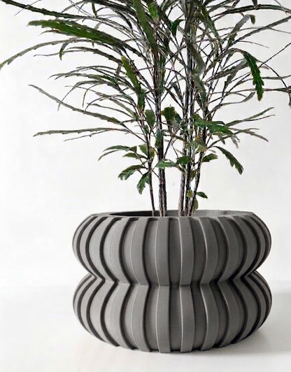 Wali 3D Pflanztopf – Skulpturales Volumen mit futuristischer Textur