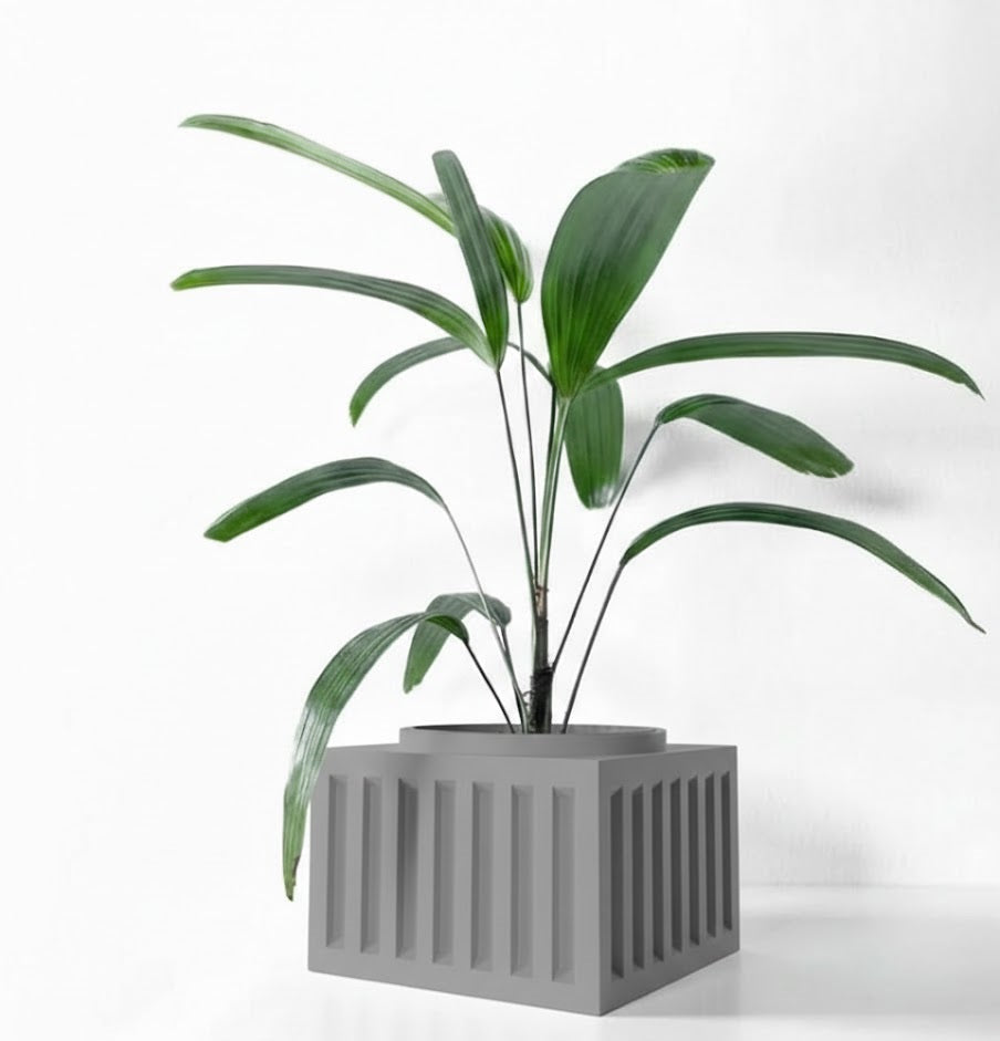 Larix Pflanztopf – Architektonisches Statement mit Kante