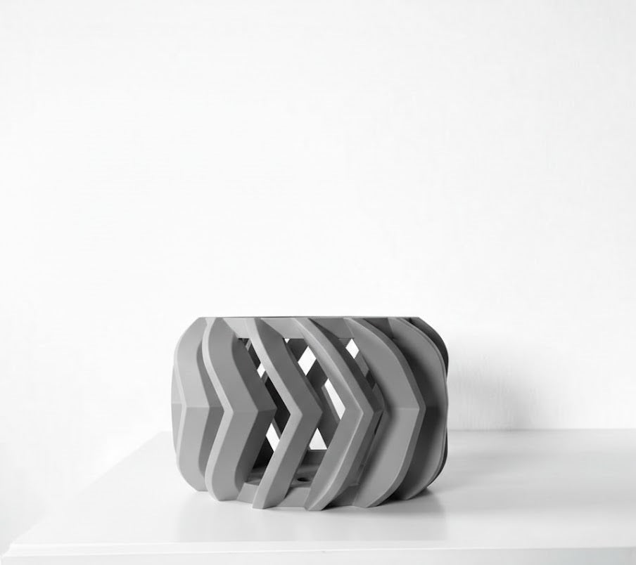 Garni Pflanztopf – Dynamischer 3D-Orchideentopf mit markanter Chevron-Struktur und Belüftungssystem