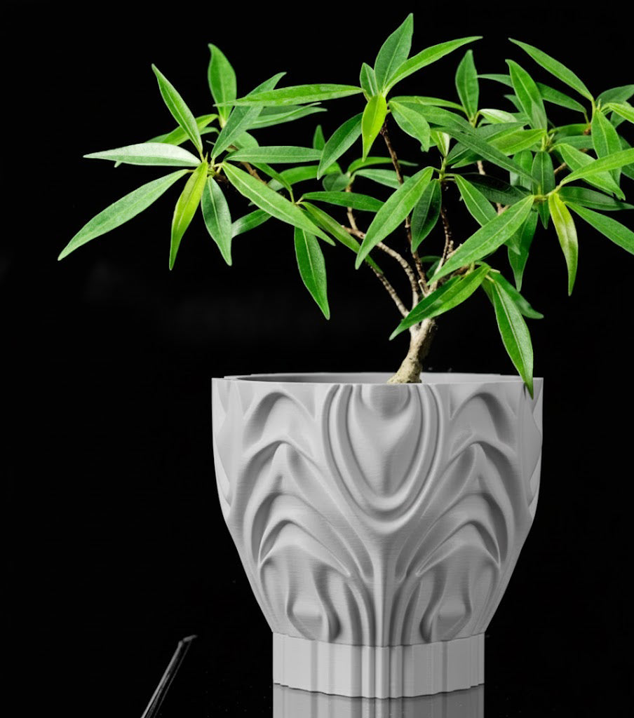 Corru Pflanztopf – Skulpturales 3D-Design für stilvolle Pflanzeninszenierung