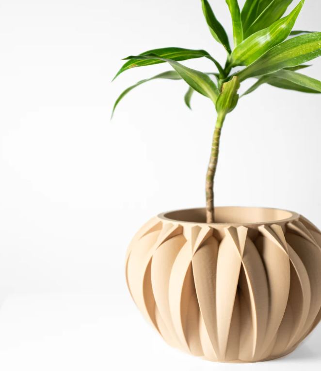 Halden – 3D-Pflanztopf im Blattfächer-Design