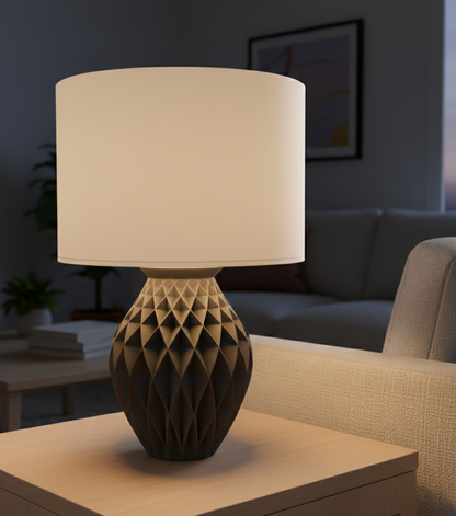 „Konio Tischleuchte – elegante 3D-Struktur für stilvolle Räume“