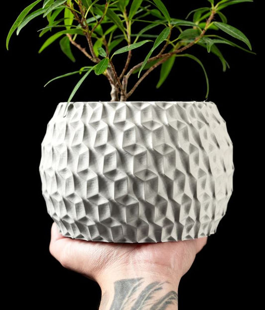 Hexa Planter Pot – 3D-Pflanztopf mit Facettenschliff