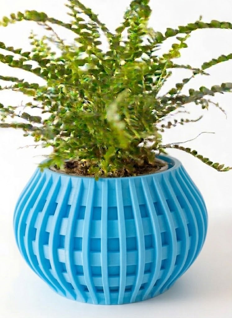 Usio Pflanztopf – 3D-Geometrie trifft sanfte Rundung
