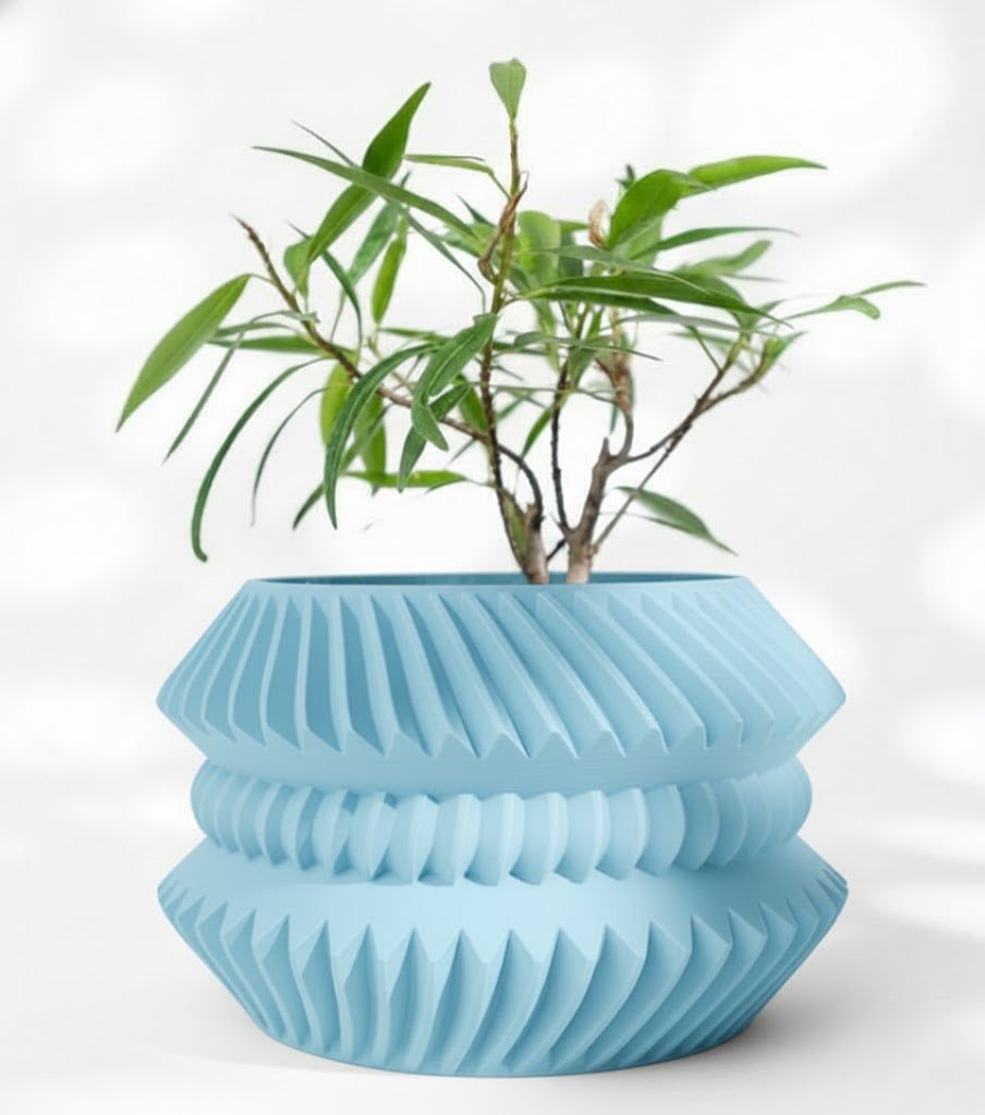 Der Jako – Futuristischer 3D-Pflanztopf mit rhythmischer Struktur