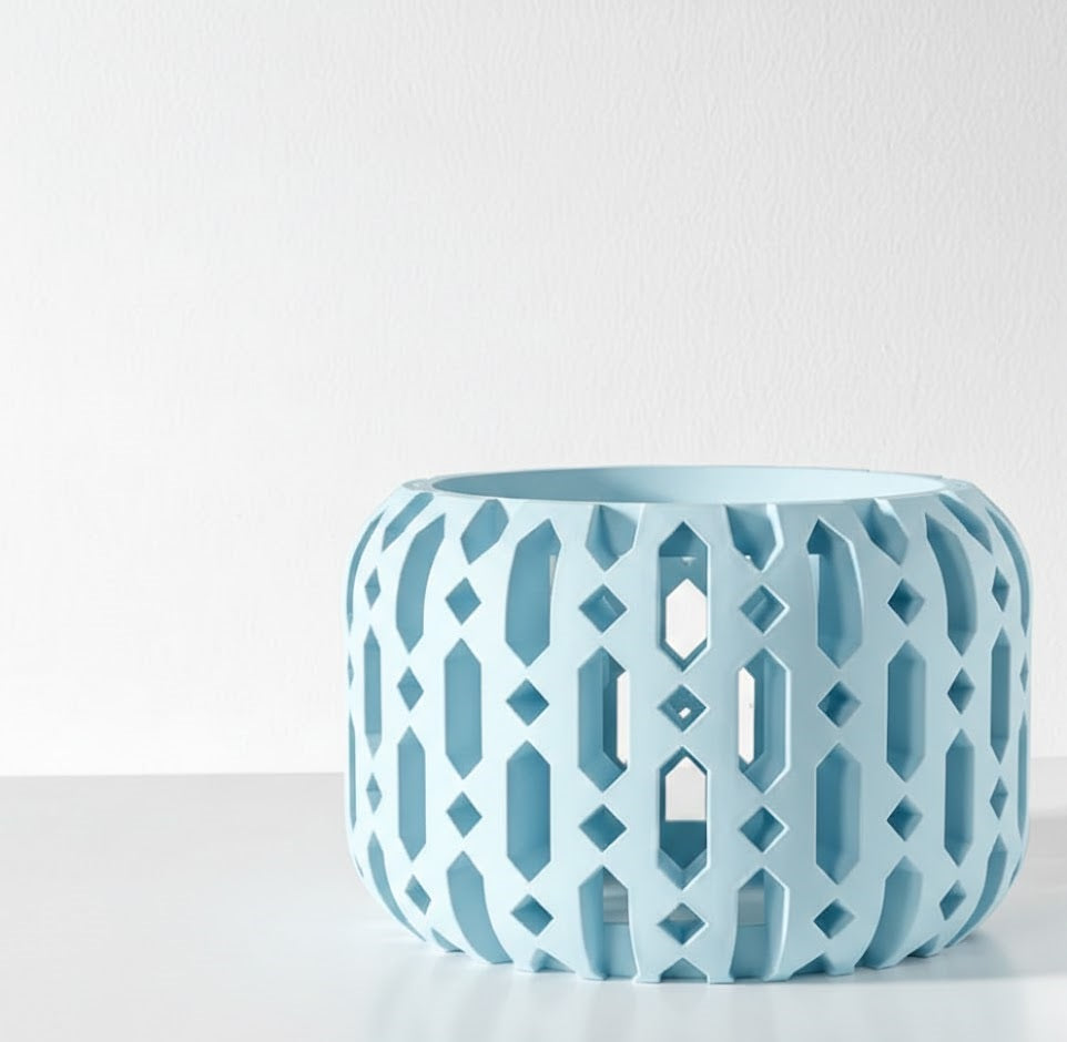 Ritar Pflanztopf – Geometrischer 3D-Orchideentopf mit facettenreicher Struktur und Belüftungsdesign