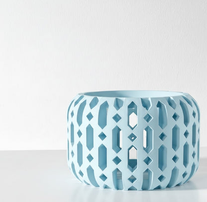 Ritar Pflanztopf – Geometrischer 3D-Orchideentopf mit facettenreicher Struktur und Belüftungsdesign