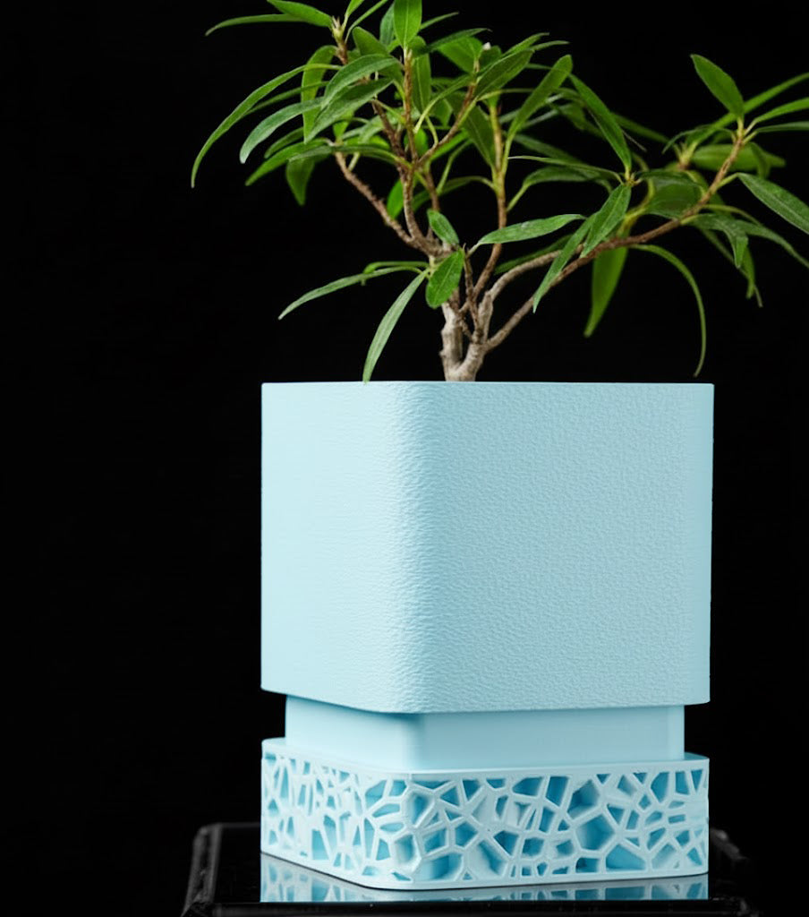 Vori Square Planter – Kantiger Minimalismus trifft 3D-Kunst