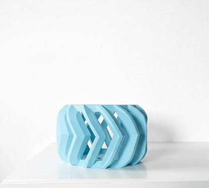 Garni Pflanztopf – Dynamischer 3D-Orchideentopf mit markanter Chevron-Struktur und Belüftungssystem