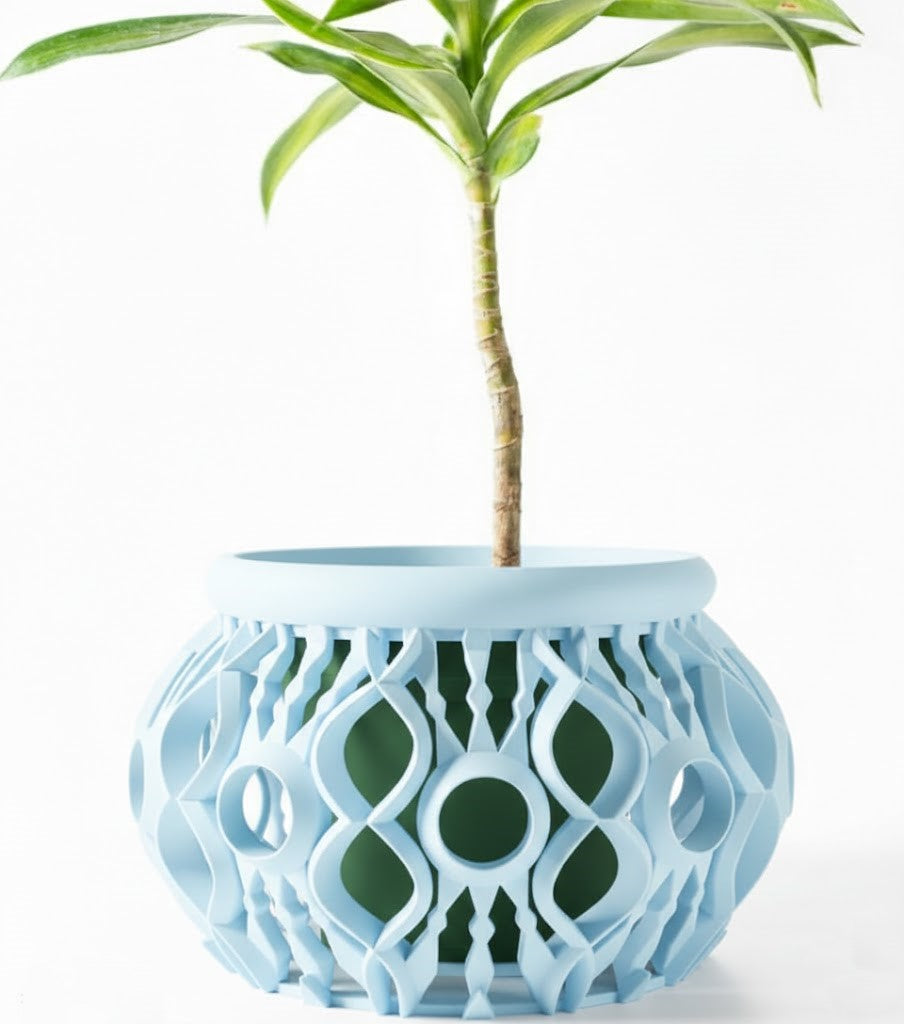Lyren 3D Orchideen-Pflanztopf – Kunstvolle Geometrie für stilvolle Pflanzenpräsentation