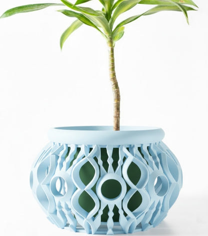 Lyren 3D Orchideen-Pflanztopf – Kunstvolle Geometrie für stilvolle Pflanzenpräsentation