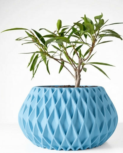 Der Rivio – 3D-Pflanztopf mit rautenartiger Gitterstruktur