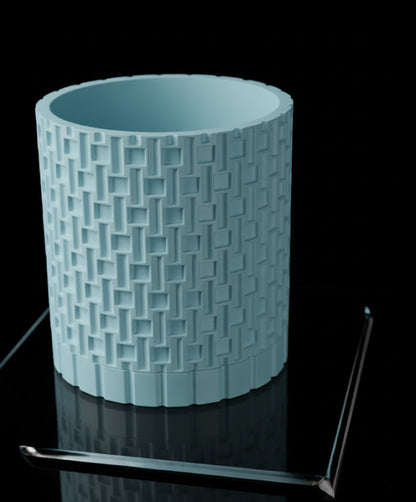 Fliesenpflanztopf – Geometrische Eleganz in 3D-Form