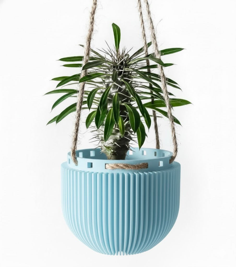 Der Jani – Skulpturaler 3D-Hängepflanztopf für schwebende Urban-Jungle-Looks