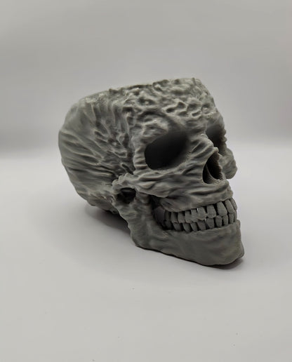 Totenkopf Pflanztopf – Makaber schön in 3D