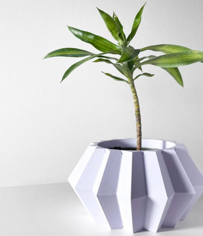 Pflanztopf „Jun“ – Geometrische Harmonie in 3D-Design