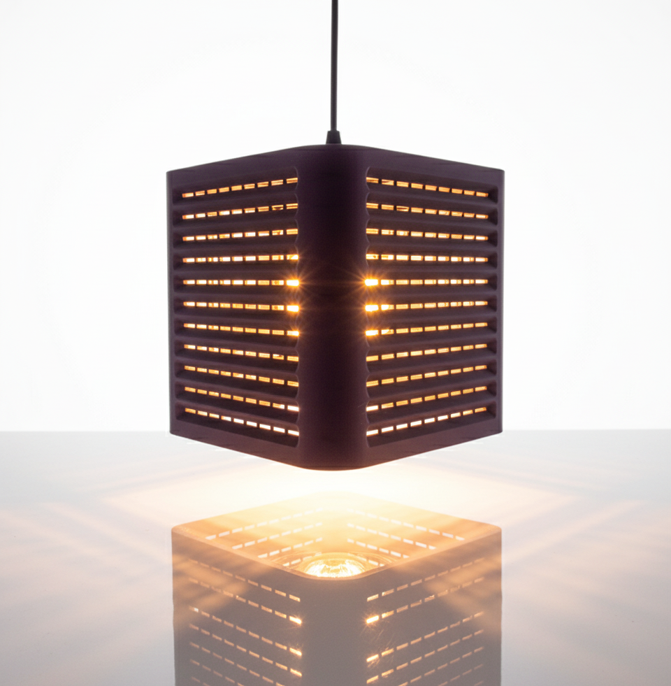 "Coro" – 3D-gedruckte Designleuchte mit klarer Linienführung und moderner Struktur