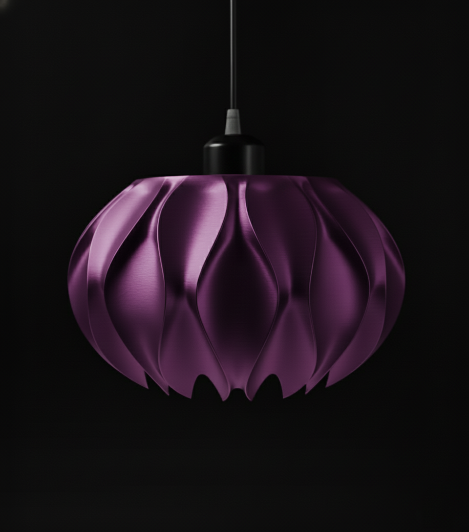 "Abyssal" Pendelleuchte – skulpturales Lichtobjekt mit organischem Charakter
