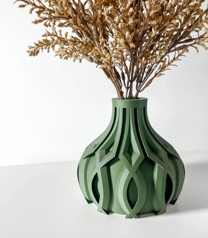 Vase „Linse-Kurzvase“ – Organische Eleganz in kompakter Form