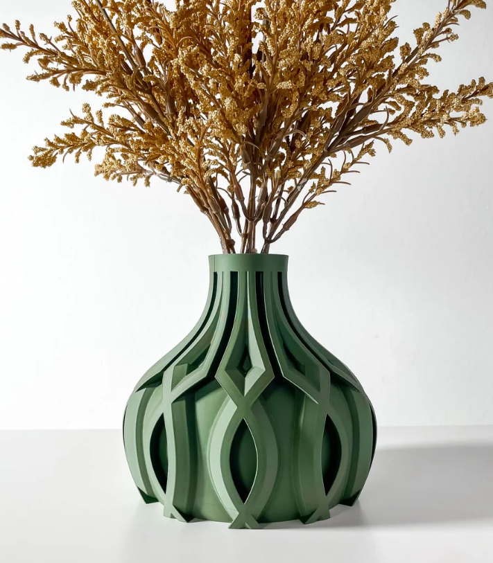 Vase „Linse-Kurzvase“ – Organische Eleganz in kompakter Form
