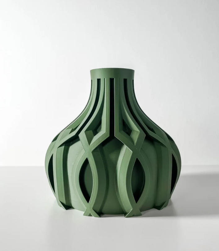 Vase „Linse-Kurzvase“ – Organische Eleganz in kompakter Form