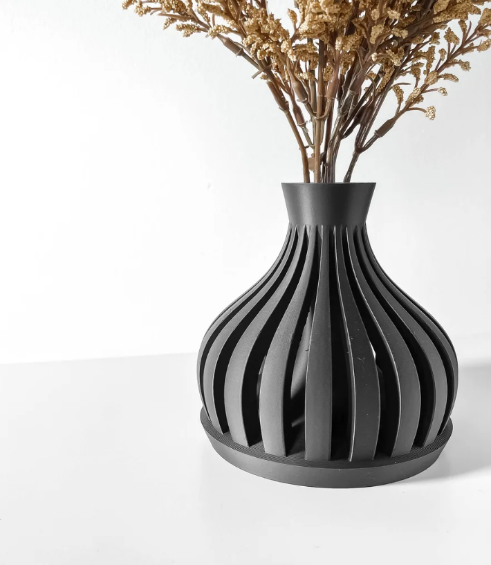 Vase „Luni-Short-Vase“ – Kompakt, rund und markant