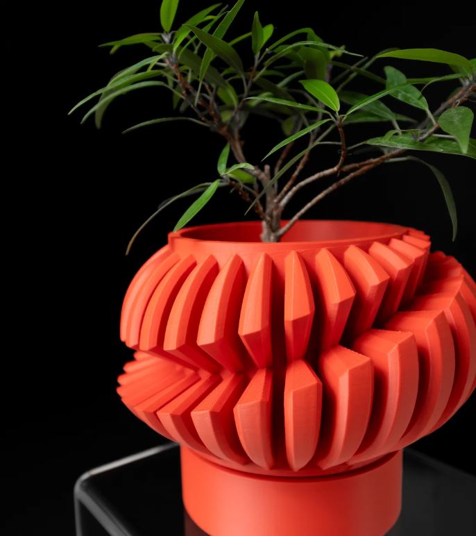 Luxira Planter Pot V2 – Geometrische Kraft im 3D-Design