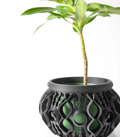 Lyren 3D Orchideen-Pflanztopf – Kunstvolle Geometrie für stilvolle Pflanzenpräsentation
