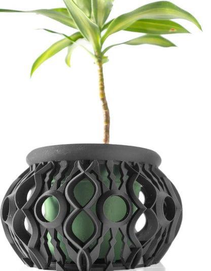 Lyren 3D Orchideen-Pflanztopf – Kunstvolle Geometrie für stilvolle Pflanzenpräsentation