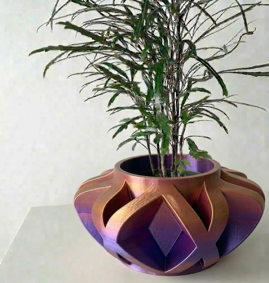 Sono 3D Pflanztopf – Kunstvolle Präzision trifft florales Design