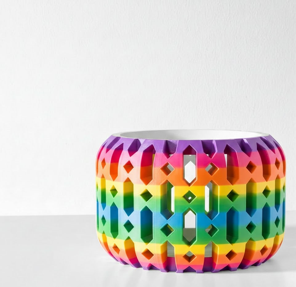 Ritar Pflanztopf – Geometrischer 3D-Orchideentopf mit facettenreicher Struktur und Belüftungsdesign