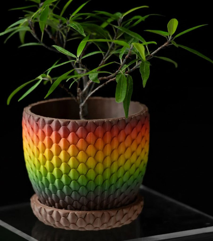 Dragonscale – 3D-Pflanztopf mit drachenstarker Struktur