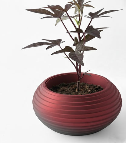 Frons Pflanztopf – Zeitloser 3D-Pflanztopf mit sanft verlaufenden Ringstrukturen