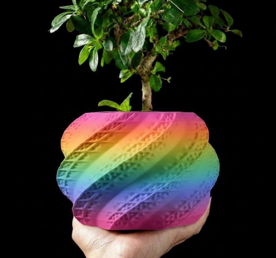 3D Pflanztopf „Muschel“ – Skulpturale Eleganz in Spiralform