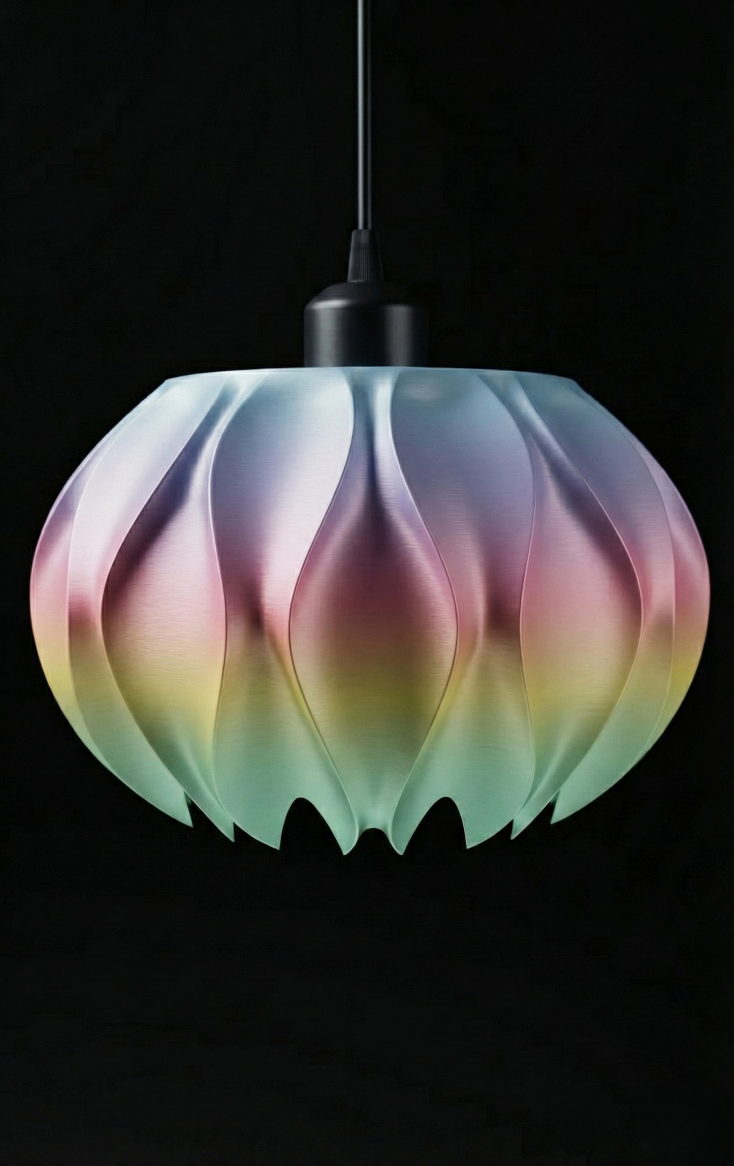 "Abyssal" Pendelleuchte – skulpturales Lichtobjekt mit organischem Charakter