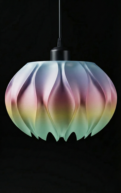 "Abyssal" Pendelleuchte – skulpturales Lichtobjekt mit organischem Charakter