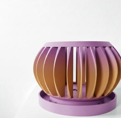 Rene Pflanztopf – Offener 3D-Orchideentopf mit integriertem Belüftungssystem und Abtropfschale