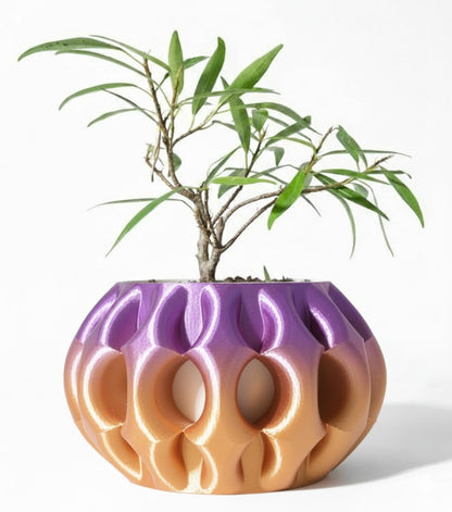 Der Xiomu – Skulpturaler 3D-Pflanztopf mit futuristischer Tiefenstruktur